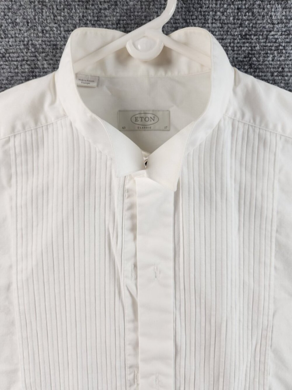 Eton Classic Savoy Estonia 17 Cotton French Cuff Wing White Formal Dress Shirt
